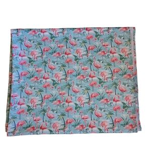 Tabitha Webb Pink Flamingo Outdoor Fabric Tablecloth Water Fade Resist 60"x 100"